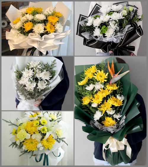 广东湛江市廉江市石角镇农业示范场白事花束代送